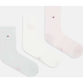 Pánské ponožky Ponožky Tommy Hilfiger 3-pack růžová barva, 701236464 30X, vel. 39/42