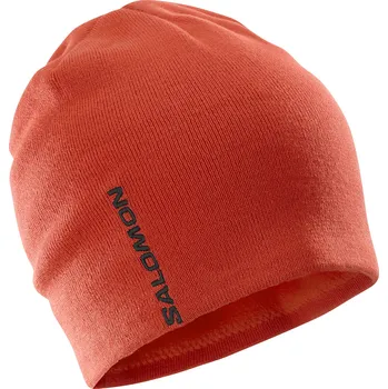 Čepice Zimní čepice SALOMON GRAPHIC BEANIE LC2708800 – Červená