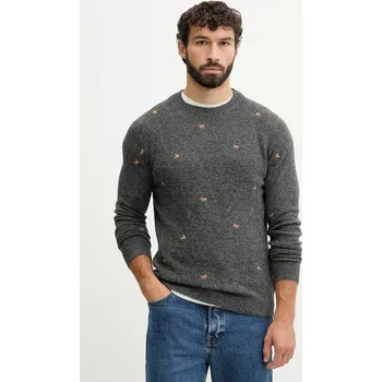 Pánský svetr Svetr z vlněné směsi Pepe Jeans PM7000026 šedá 90X, vel. M