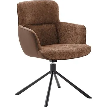 Jídelní židle Jídelní otočná židle TURA, hnědočervená