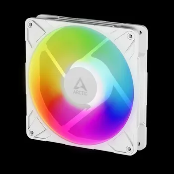 Počítačové chlazení ARCTIC P14 Pro A-RGB (bílá) - 140mm A-RGB PWM ventilátor s rozdělovačem kabelů