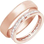 Eternity prsten s lab-grown diamanty a pánský komfortní prsten Branko