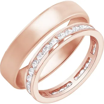 Prsten Eternity prsten s lab-grown diamanty a pánský komfortní prsten Branko