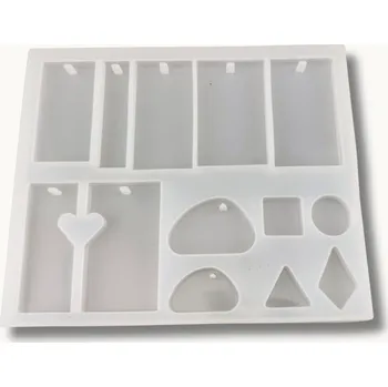 Silikonová forma na šperky srdce puzzle 145x120mm