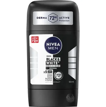 Maják Nivea Men Black & White Invisible Original tuhý antiperspirant, 2× 50 ml