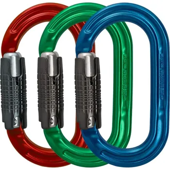 karabina DMM A327-P3A Ultra O Locksafe Colour 3 Pack Blue/Red/Green