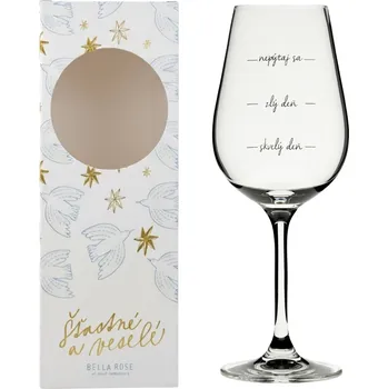 Sklenice Bella Rose Sklenice na víno Nepýtaj sa! + vánoční krabička – SK