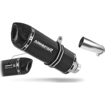 Výfuk pro motocykl Laděný výfuk Dominator Kawasaki ZX10R 2011 - 2015 Schválený výfuk HP1 BLACK tlumič výfuku