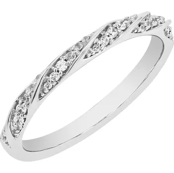 Prsten Propletený eternity prsten s lab-grown diamanty Frances