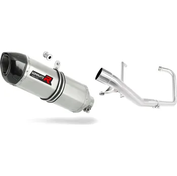 Výfuk pro motocykl Laděný výfuk Dominator Yamaha YBR 125 2000 - 2008 Kompletní systém Výfukové potrubí HP1 + dB killer medium