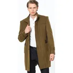 PLT8380 DEWBERRY MEN'S COAT-STRAIGHT CAMEL dewberry hnědá 2524545