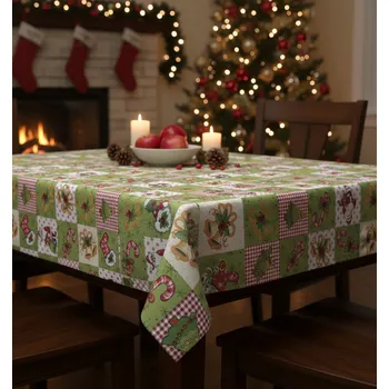 ubrus Vánoční ubrus na stůl GREEN DAYS 130x180 cm zelená