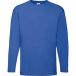 Blue Valueweight Men's Long Sleeve T-shirt Fruit of the Loom Fruit of the Loom modrá 2463244