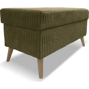 Taburet Taburet TESS s úložným prostorem - olivový - manšestr - LINCOLN 37