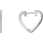 Diamantové náušnice ve tvaru srdce Leia