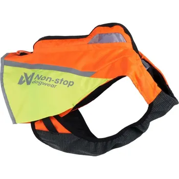 Obleček pro psa Non-stop dogwear Reflexní vesta Protector vest GPS 2.0 oranžová, XL