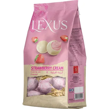 Bonbon Bonbóny bílé JAHODA - Lexus 200g