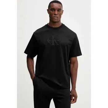 Pánské tričko Bavlněné tričko Calvin Klein Jeans LV04RB295G černá 99X, vel. XS