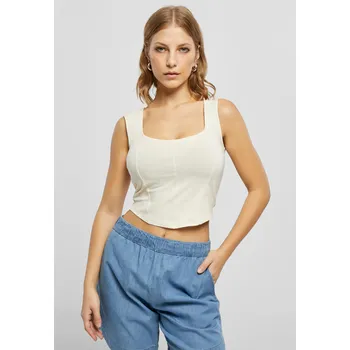 Dámský Short Corsage Top whitesand Urban Classics šedá 2545623