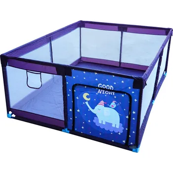 Dětsný nábytek Ramiz Měkká dětská ohrádka Obdélník Noční slon