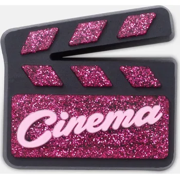 Dívčí pantofle Odznáček Jibbitz – Pink Clapperboard