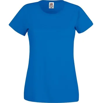 Blue Lady fit T-shirt Original Fruit of the Loom Fruit of the Loom modrá 2462590