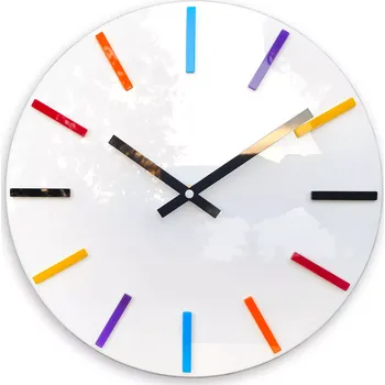 Hodiny Nástěnné hodiny Colorfull 32 cm bílé/barevné