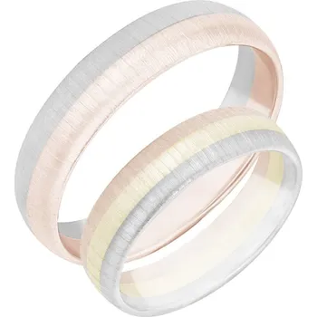 Prsten Snubní prsteny z kombinovaného zlata Zilien