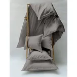 Pure Stella ŠEDÉ BIO BAVLNĚNÉ POVLEČENÍ SMOKY Velikost povlečení: cícha 140x200cm + povlak 70x90cm