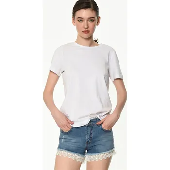 Dámské kraťasy Z6330 DEWBERRY WOMEN'S JEAN SHORTS-PLAIN BLUE dewberry modrá 2426813