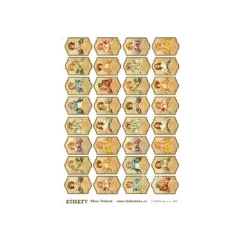 Samolepící etiketa Etikety kořenky bez nápisu střední