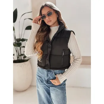 Dámská vesta Černá prošívaná vesta DStreet Other 3393131