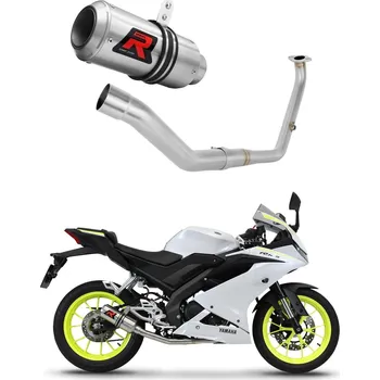 Auto-moto Laděný výfuk Dominator Yamaha YZF R125 2021 - 2024 Kompletní systém Sběrač výfuků GP tlumič + dB killer medium