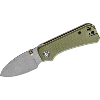 kapesní nůž CIVIVI Baby Banter Šedý Stonewashed/Zelený G10 C19068S-5