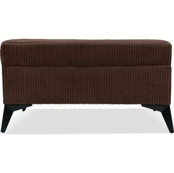 Taburet Taburet TINA s úložným prostorem - tmavěhnědý - manšestr - LINCOLN 29