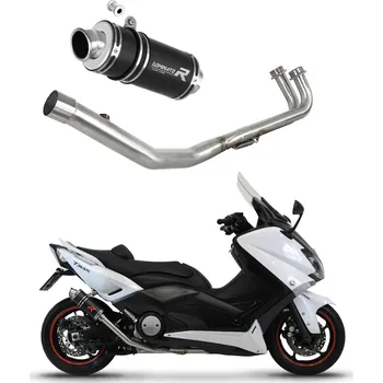 Výfuk pro motocykl Laděný výfuk Dominator Yamaha XP 530 T-MAX 2012 - 2016 Kompletní výfukové potrubí GP1 BLACK + dB killer medium