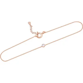 Náramek Stříbrný minimalistický náramek s měsíčním kamenem Bonato