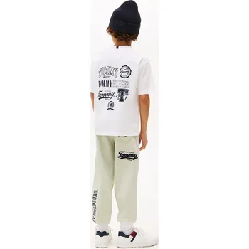 Pánské tričko Bavlněné tričko Tommy Hilfiger bílá barva, KB0KB09720 KB0KB09720.128.176.9BYA 00X, vel. 128