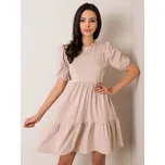 Dress-RV-SK-5587.93-beige RUE PARIS růžová 3291738