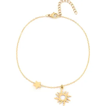 Náramek IZMAEL Náramek na nohu HV 38870 Zlatá KP38870