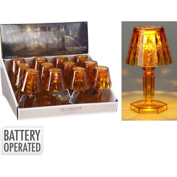 Stojací lampa Světelná mini LED lampa Nate 11 cm hnědá