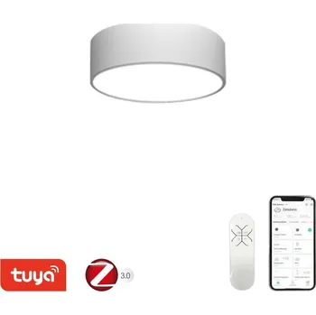 IMMAX NEO RONDATE SLIM 25cm bílé LED svítidlo, stropní, pro chytrý dům, 18W, 25×7cm, Zigbee 3.0, TUYA, bílé 07204L