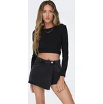 Černé dámské tričko s průstřihy ONLY Nikita - Dámské Only černá 2345478