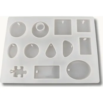 Silikonová forma na šperky mix tvarů 153x113mm