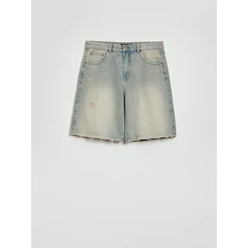 Pánská móda Džínové kraťasy - 31 - House - zelená - 275BN-78J