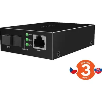 Switch Tenda TFC300B Gigabit Media Converter WDM, SM, Tx 1310nm, Rx 1550nm, 1x SC (UPC), 1x GLAN, 3 km