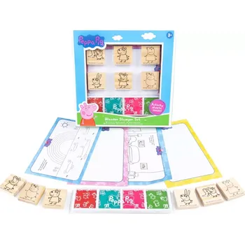 Dětské razítko HASBRO Sada dřevěných razítek Prasátko Peppa