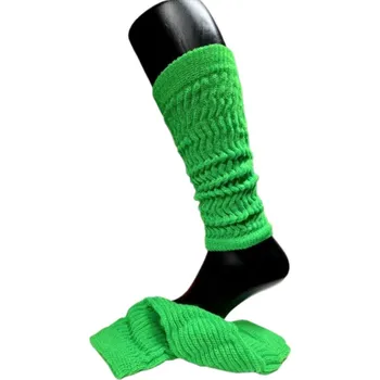 Dámské ponožky Pletené návleky na nohy zelená