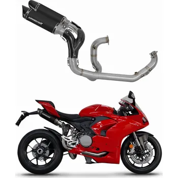 Výfuk pro motocykl Laděný výfuk Dominator Ducati Panigale V2 2020 - 2023 Kompletní sběrný systém Výfuk HP8 BLACK + tlumič výfuku dB killer