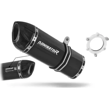 Výfuk pro motocykl Laděný výfuk Dominator Kawasaki ZX6R 1995 - 1997 Homologovaný výfuk HP1 ČERNÝ tlumič výfuku